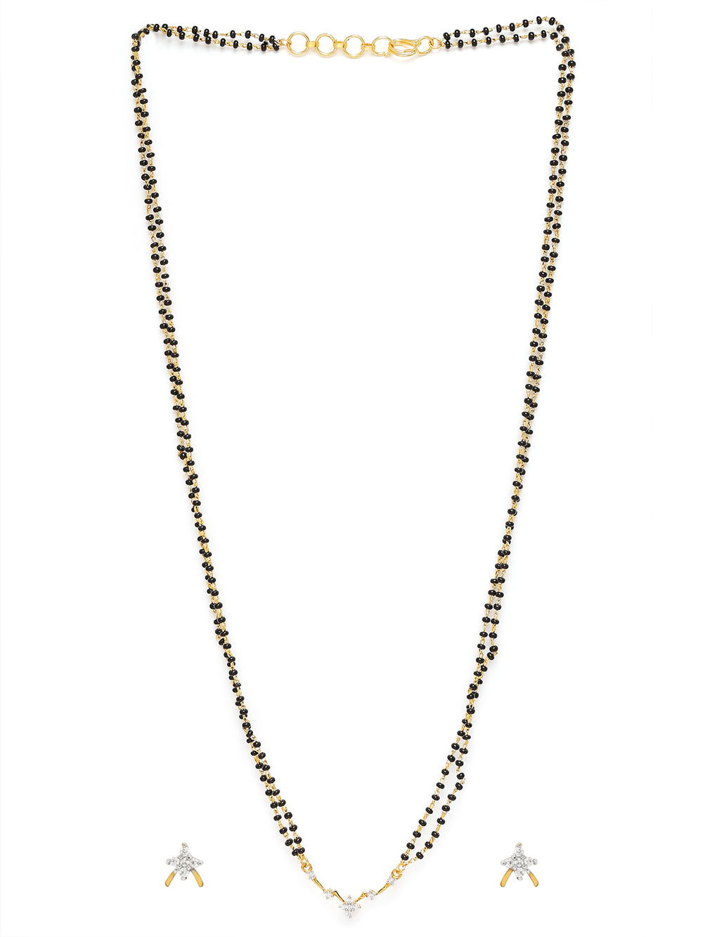 Brilliant Bright Bunch Tanmaniya Chain Mangalsutra Set with Cubic Zirconia