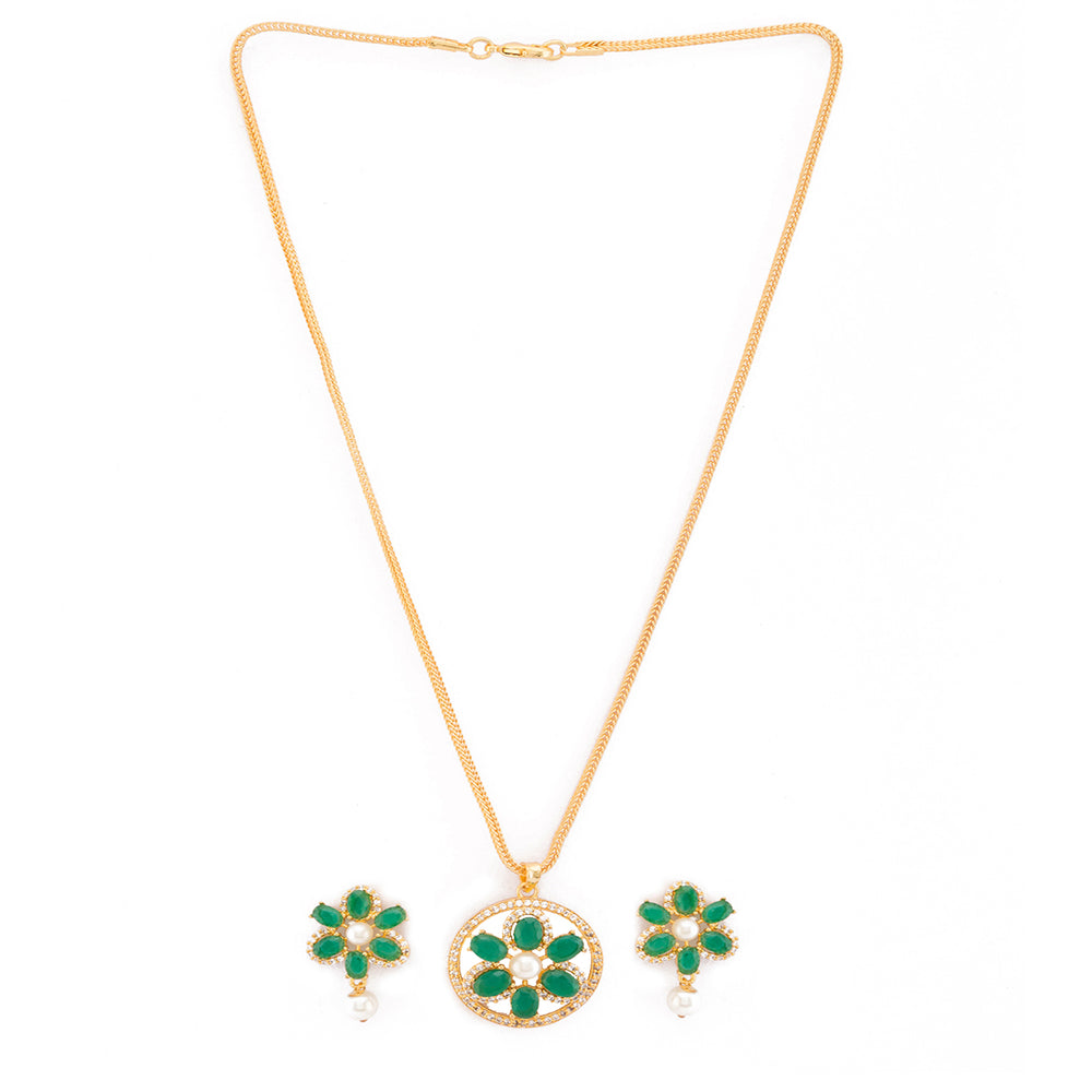 Elegant Floral Designer Pendant set