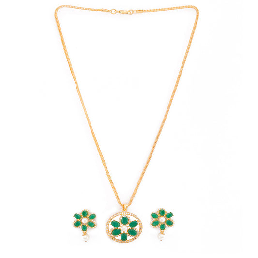 Elegant Floral Designer Pendant set