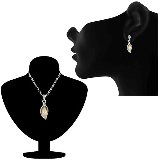 Ethereal Solitaire Pendant set