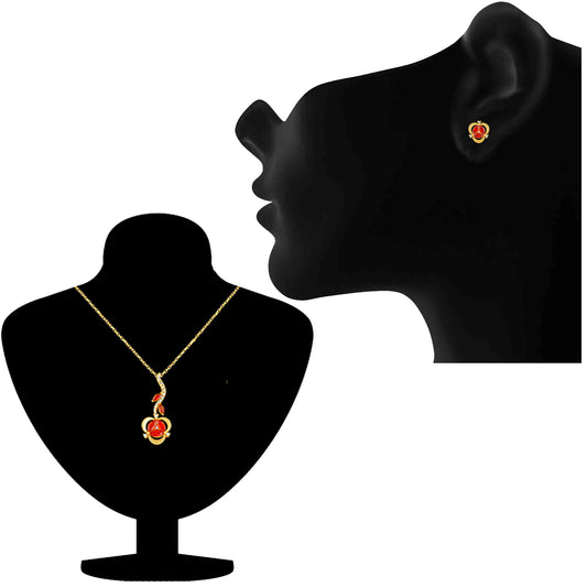 Alluring CZ Pendant set