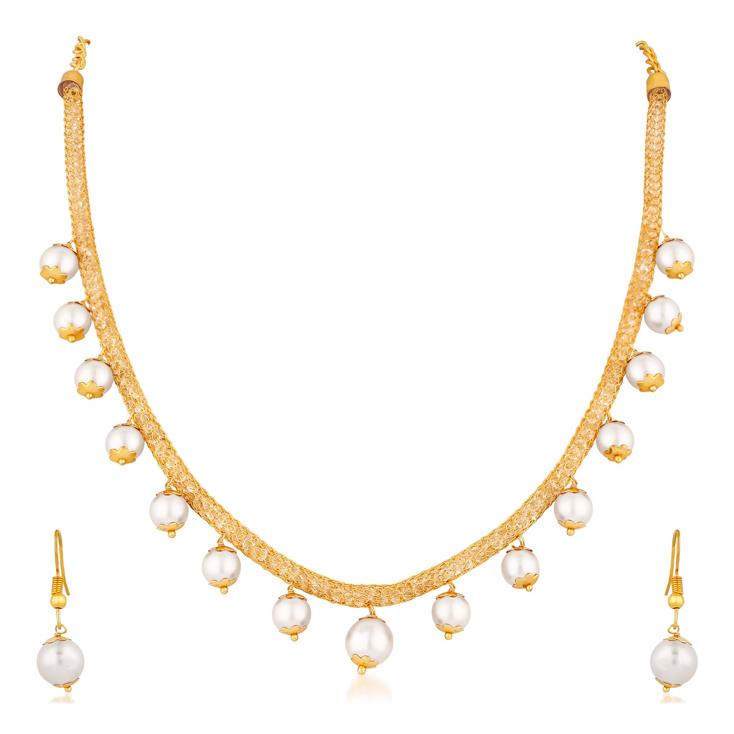 Mesmerising Artificial Pearl Necklace set