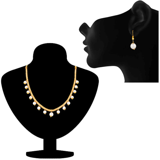 Mesmerising Artificial Pearl Necklace set