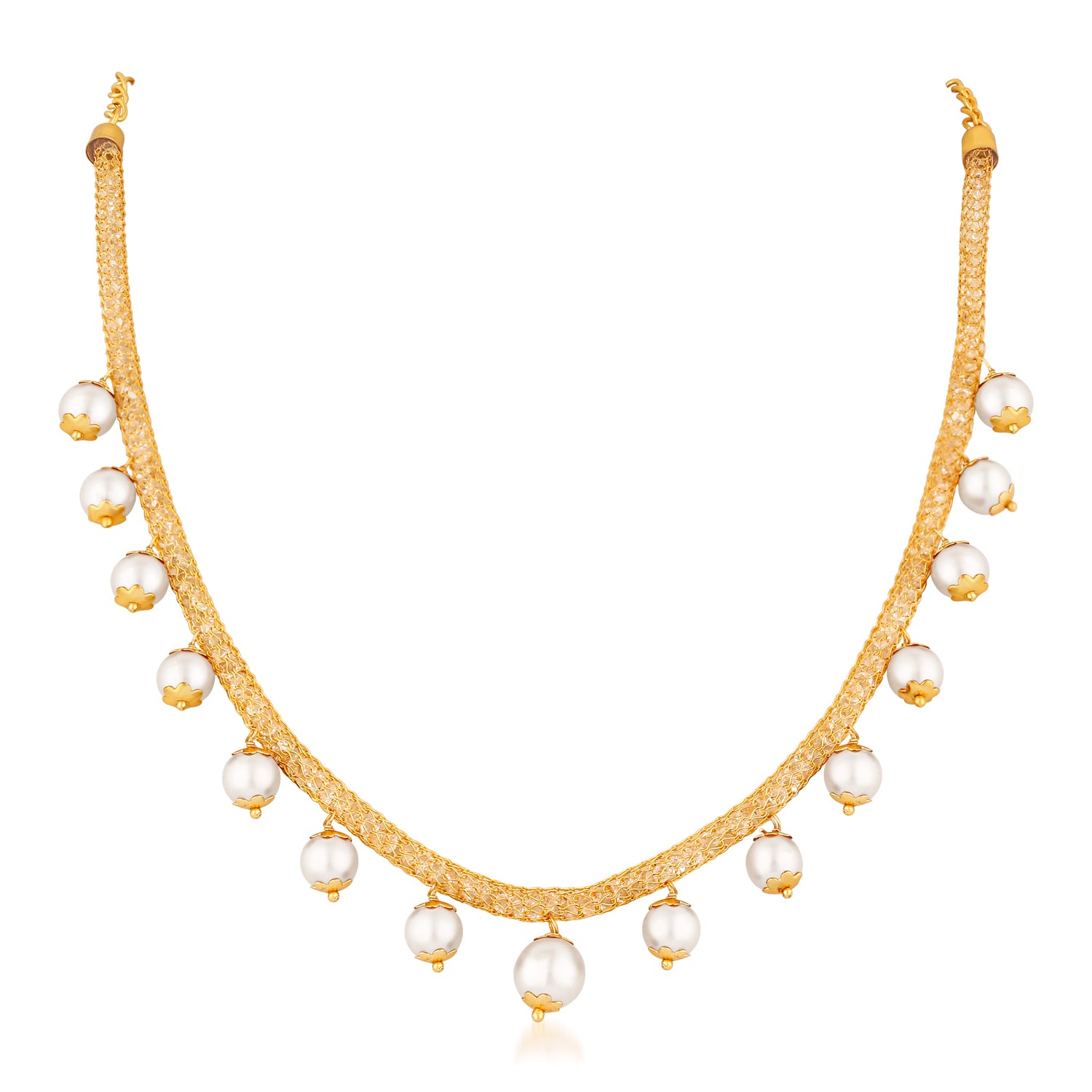 Mesmerising Artificial Pearl Necklace set