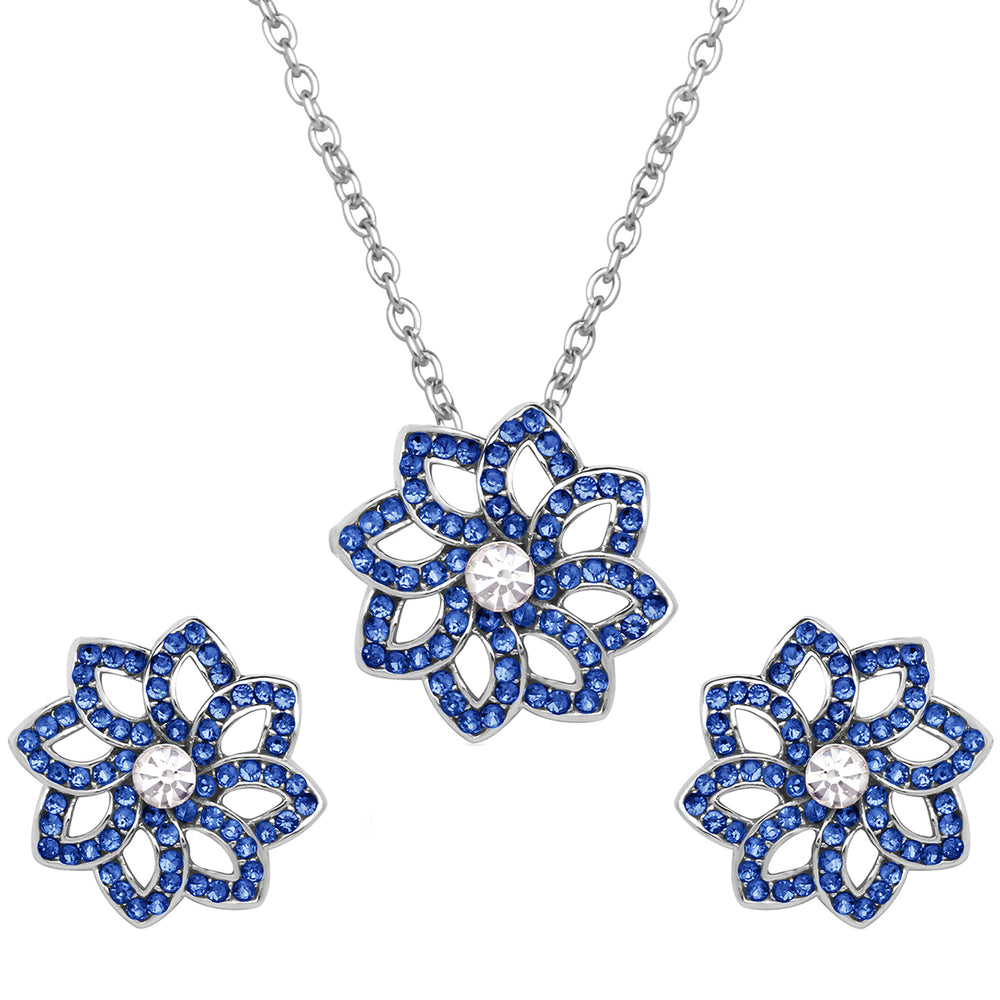 Classic Floral Love Pendant Set