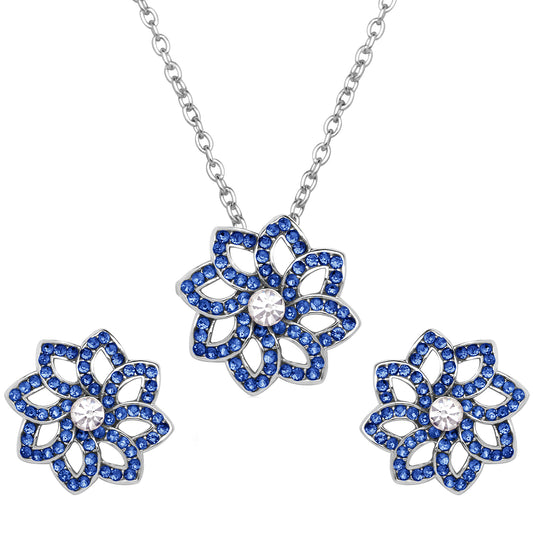 Classic Floral Love Pendant Set