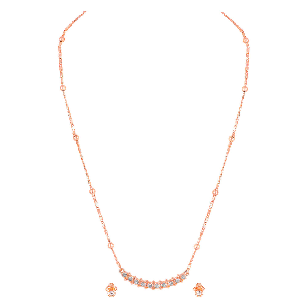 Dual Side Spikes Pendant Set