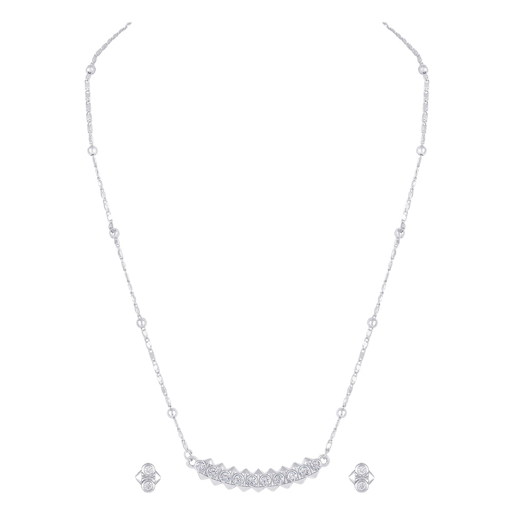 Dual Side Spikes Pendant Set