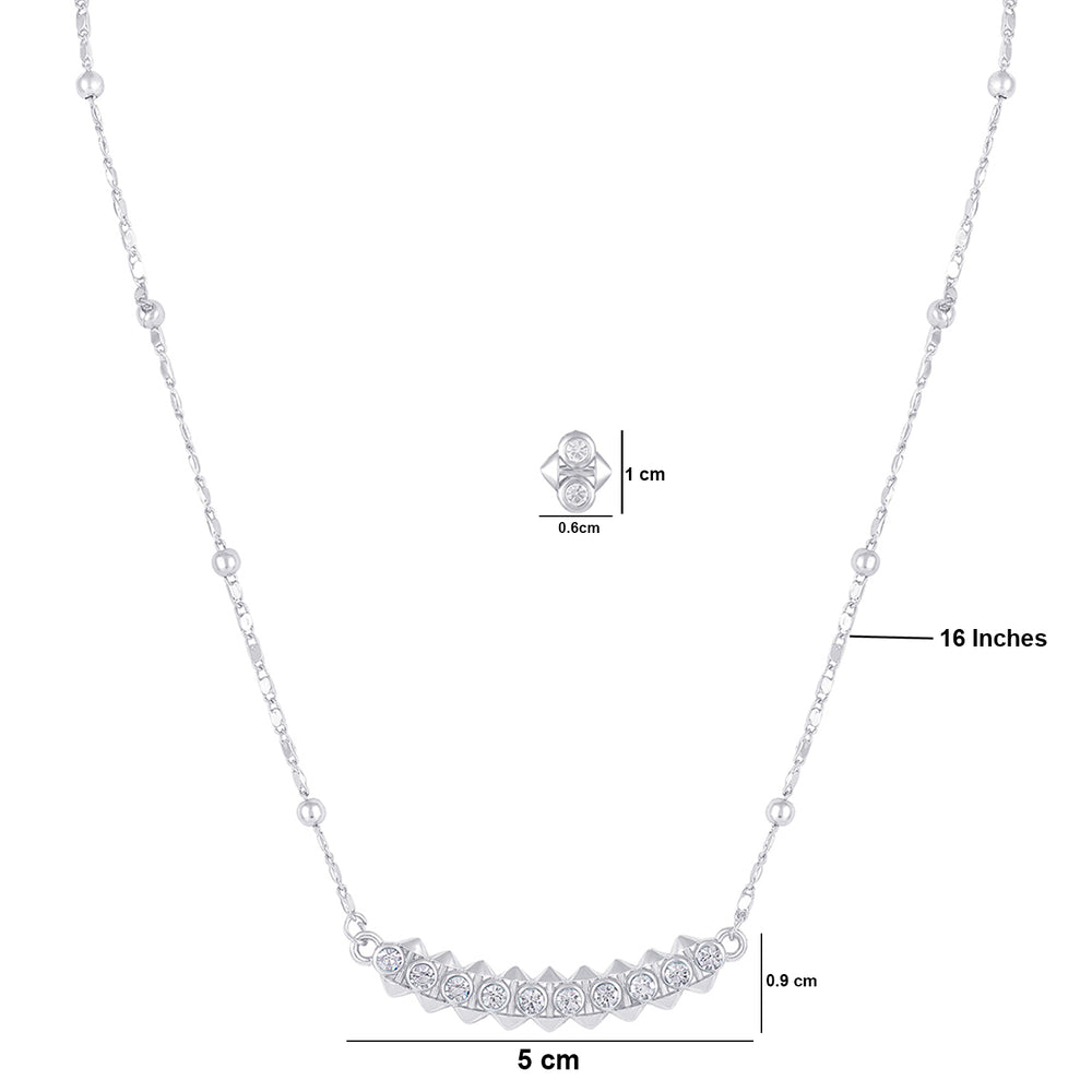 Dual Side Spikes Pendant Set