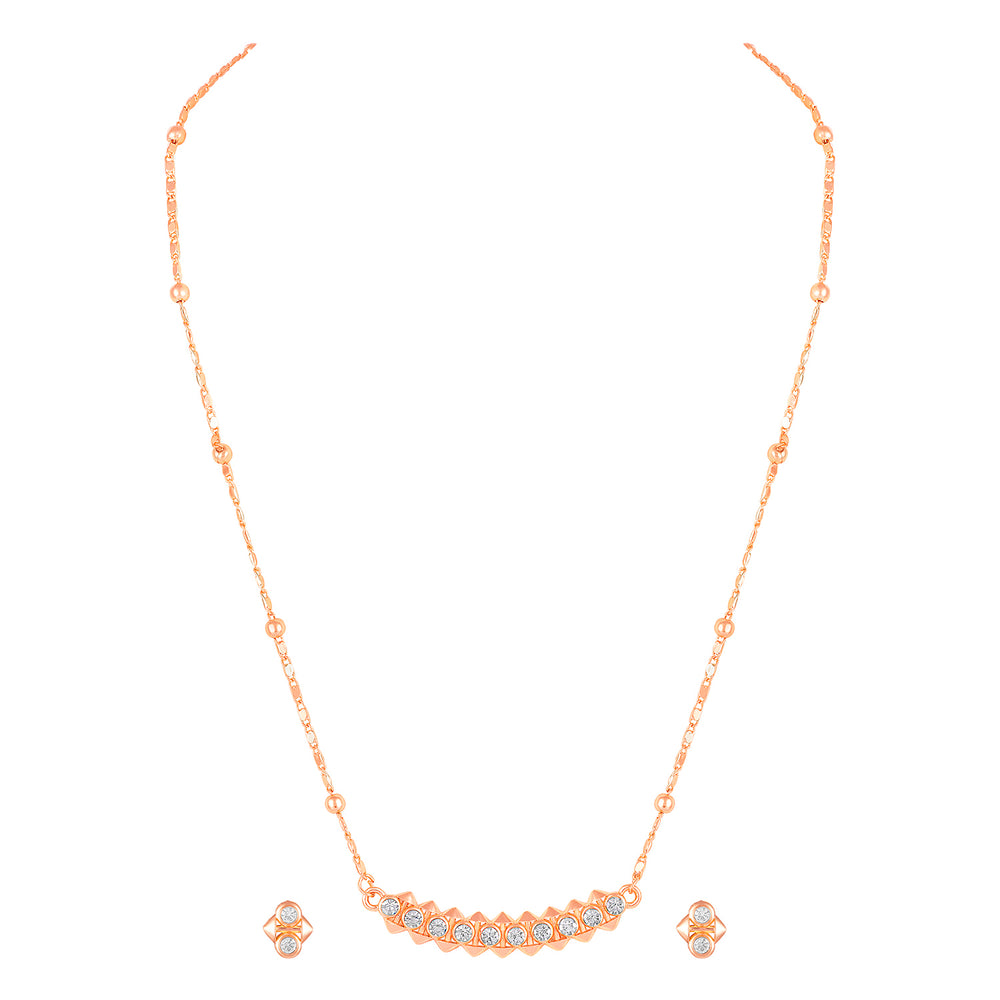 Dual Side Spikes Pendant Set