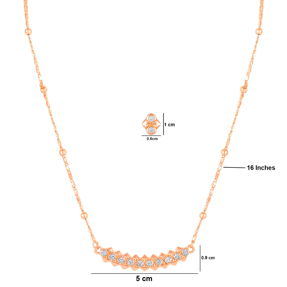 Dual Side Spikes Pendant Set
