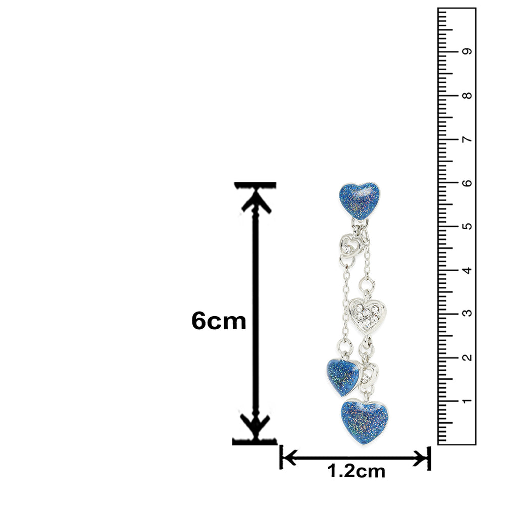 Green Heart Crystal Layered Necklaceset