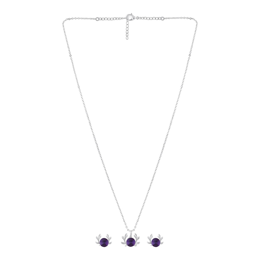Reindeer-Shaped Necklace Pendant Set
