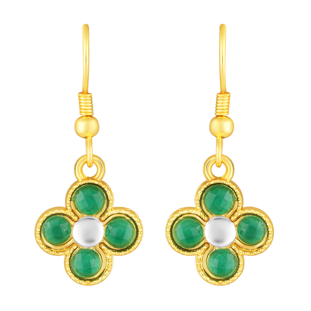 Green Floral Chain Link Jewellery Set