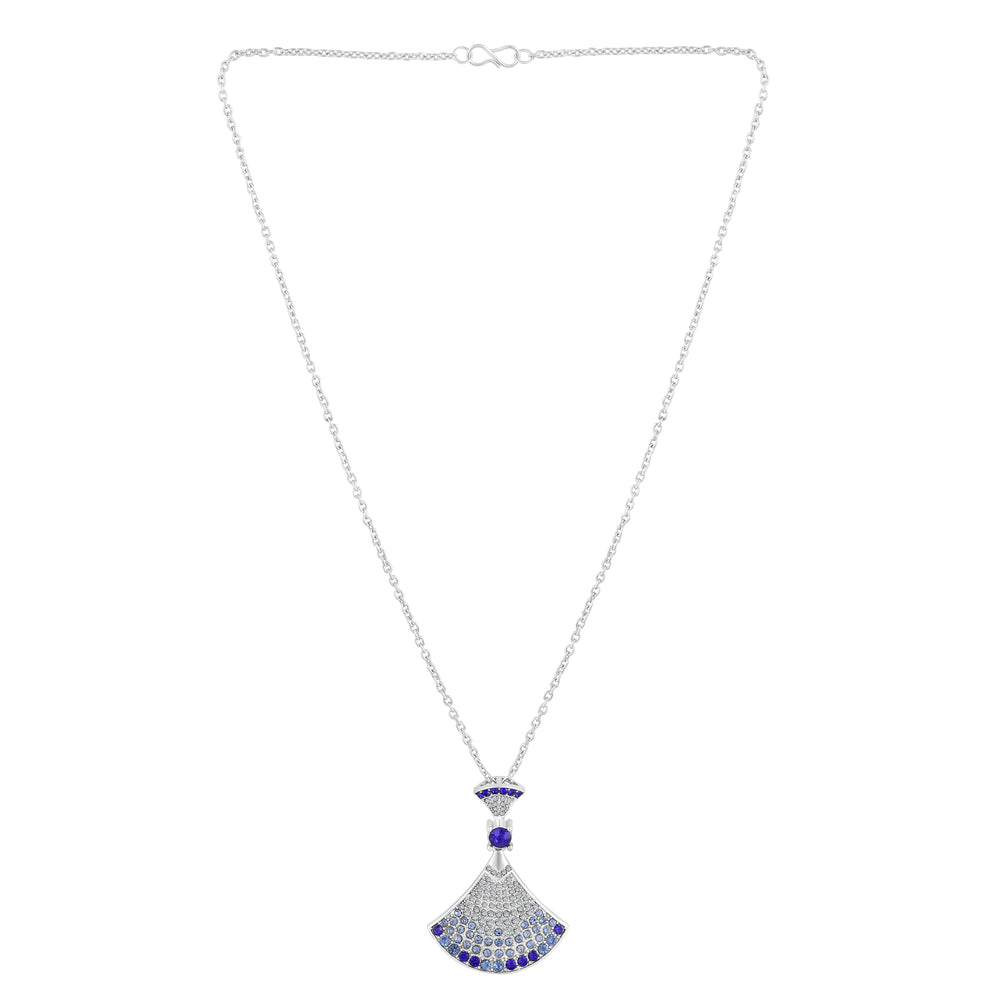 Gradient Big Skirt Pendant Necklace Set
