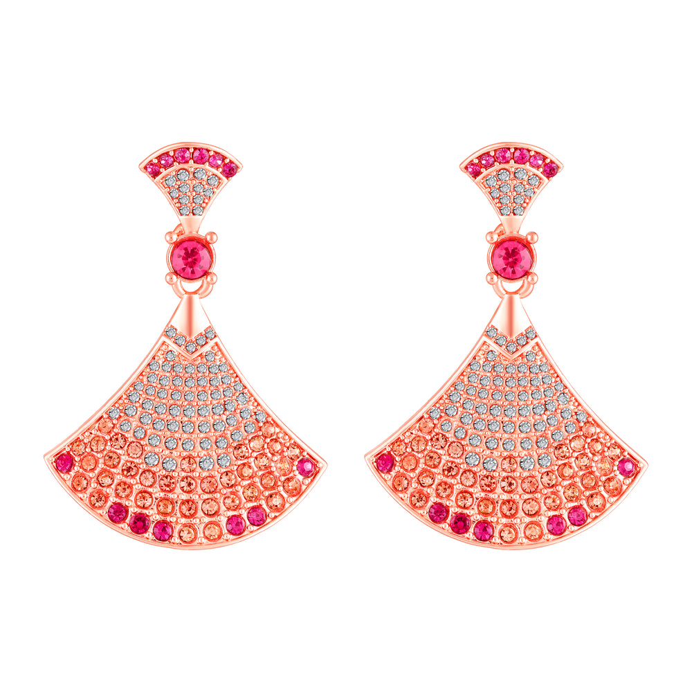 Gradient Big Skirt Pendant Necklace Set