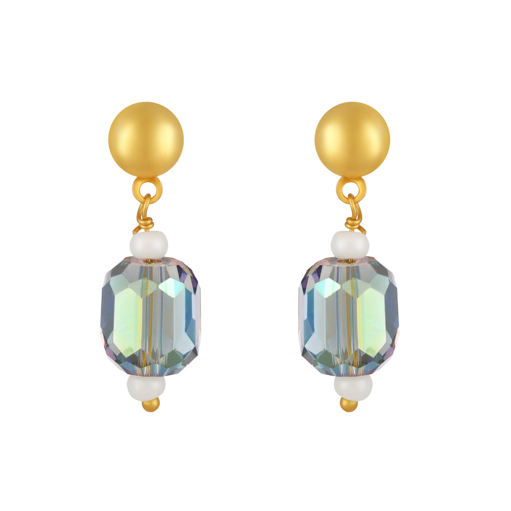 Elegant Necklace Matching Earrings with Artificial Pearls
