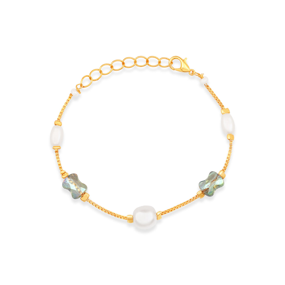 Elegant Artificial Pearl & Crystal Bead Necklace Set