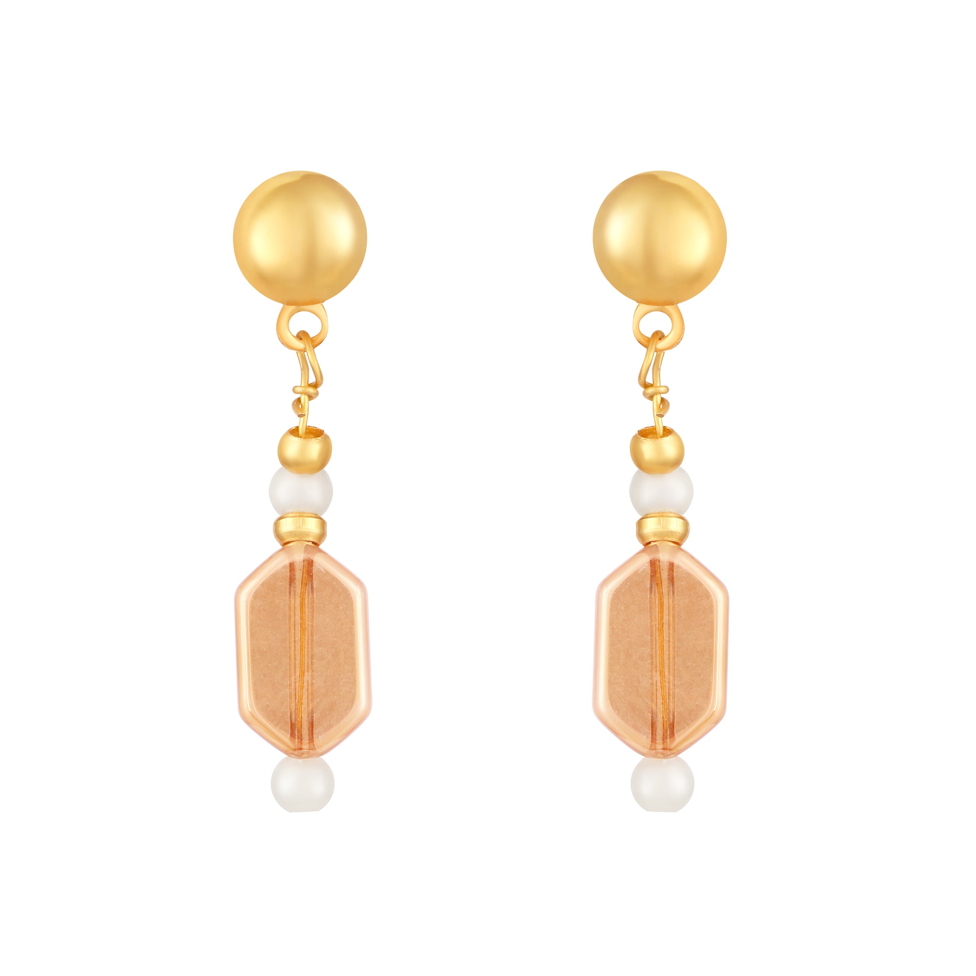 Stylish Multilayer Necklace with Drop Earrings