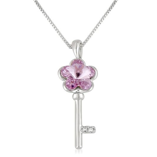 Elegant Cubic Zirconia Solitaire Pendant