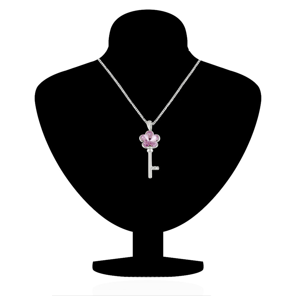 Elegant Cubic Zirconia Solitaire Pendant