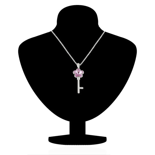 Elegant Cubic Zirconia Solitaire Pendant