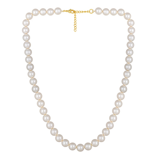 Single Line Aerificial Pearls Necklace