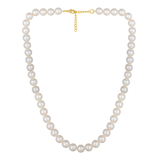 Single Line Swarovski Pearls Necklace
