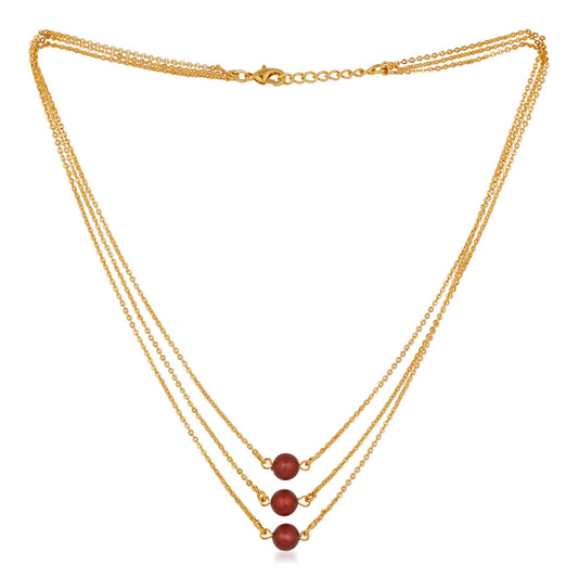 Designer multilayered Aerificial Pearl necklace mala