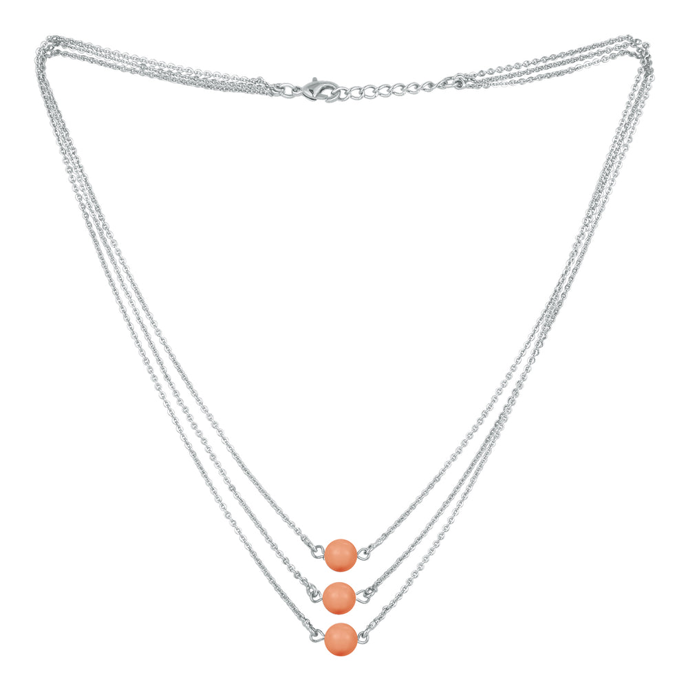 Designer multilayered Aerificial Pearl necklace mala