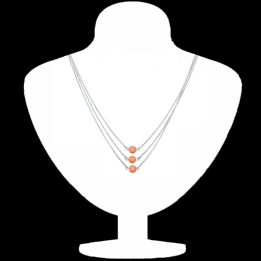 Designer multilayered Aerificial Pearl necklace mala