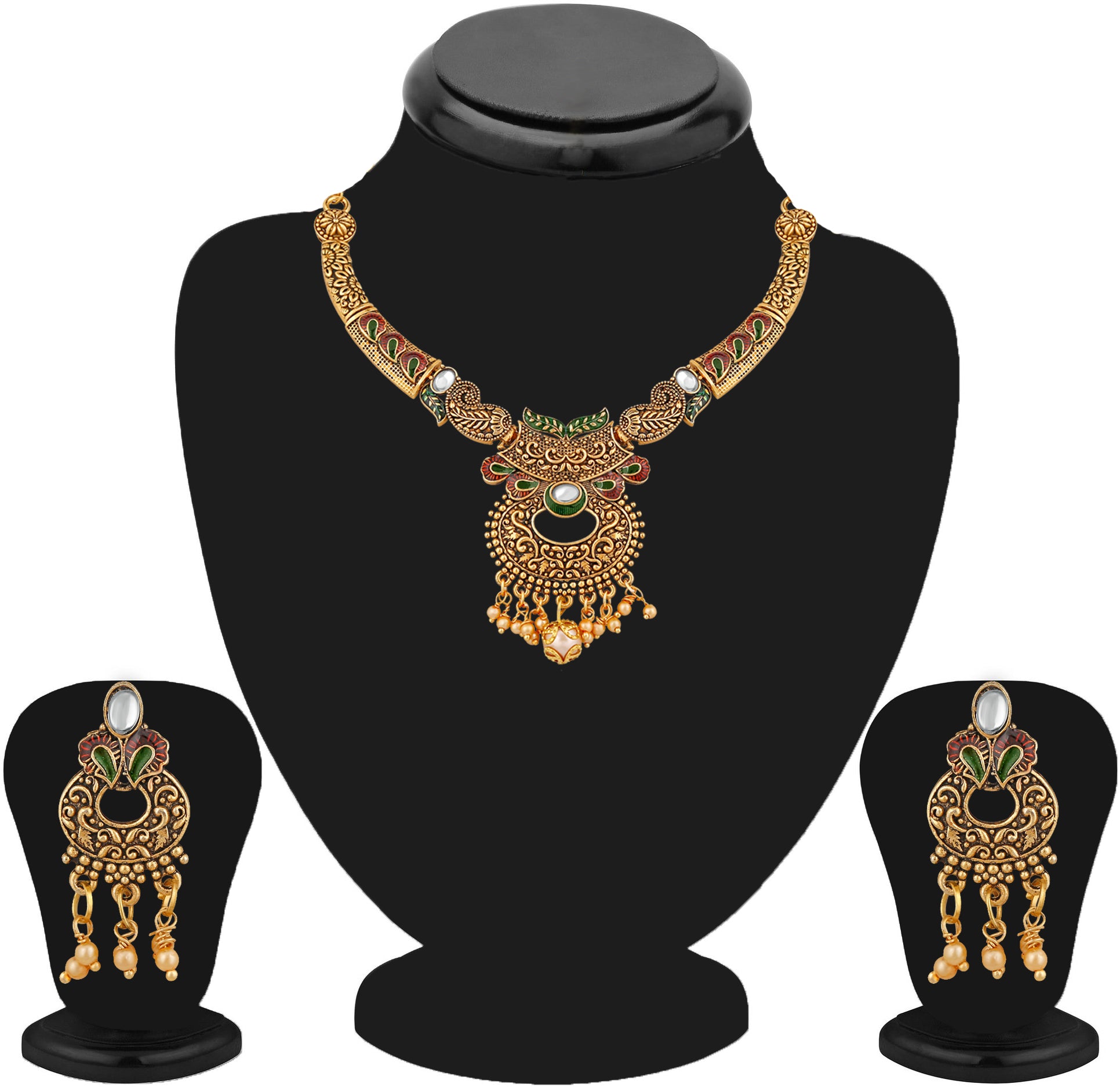 Traditional Ethnic Elegant Designer Kundan Necklace set