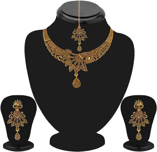 Traditional Bridal Crystal Designer Necklace set