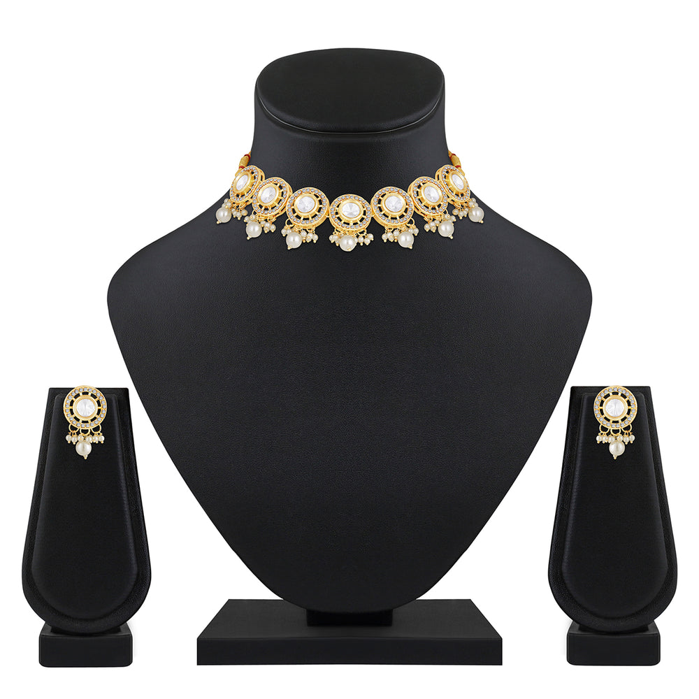 Traditional Ethnic Circular Choker Necklace Set