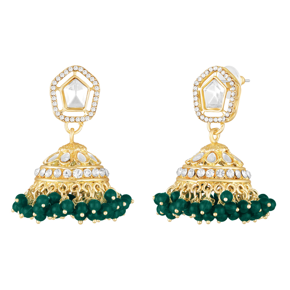 Traditioal Wedding Bridal Choker Necklace and Jhumka Earrings