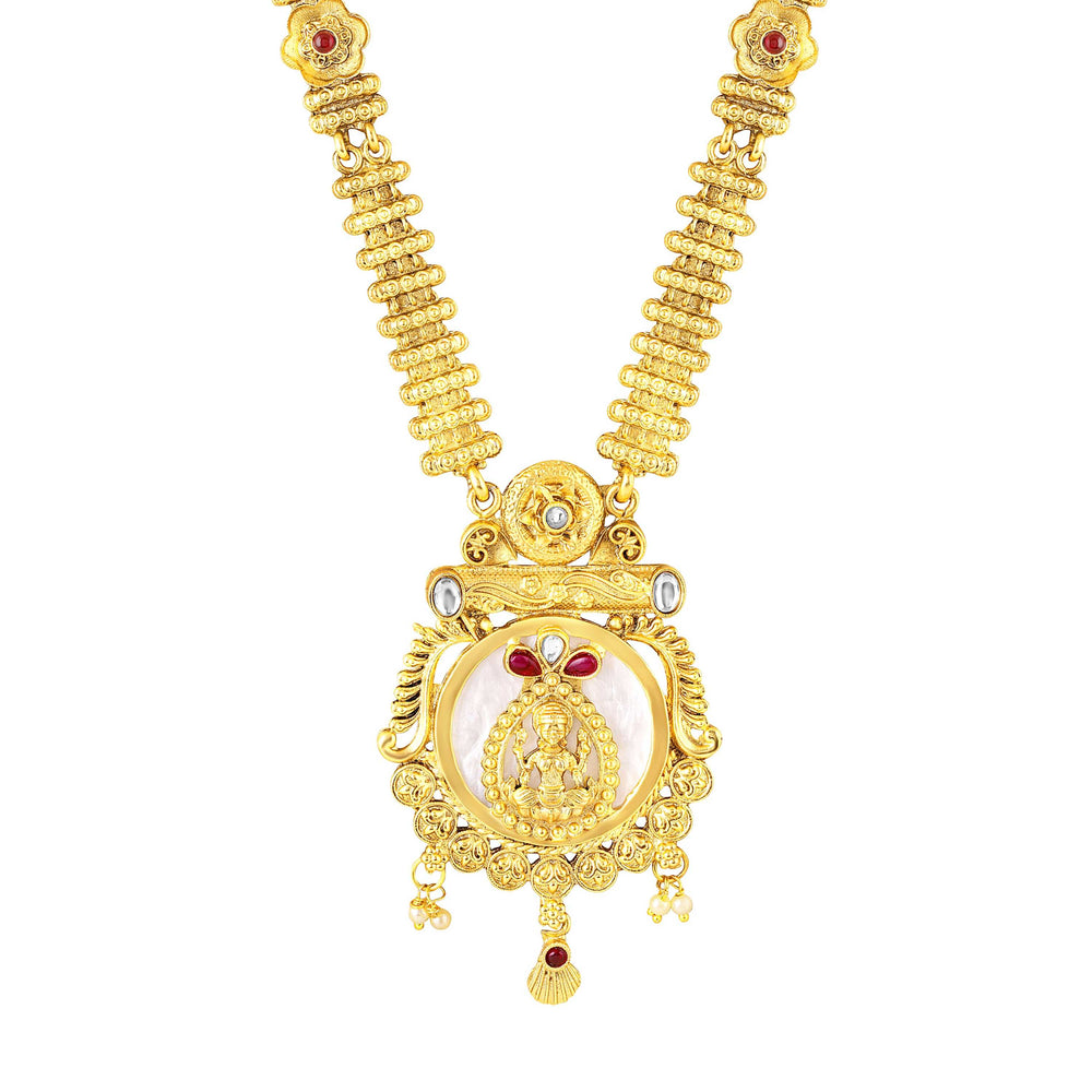 Traditional South Indian Temple Jewelry Necklace Set