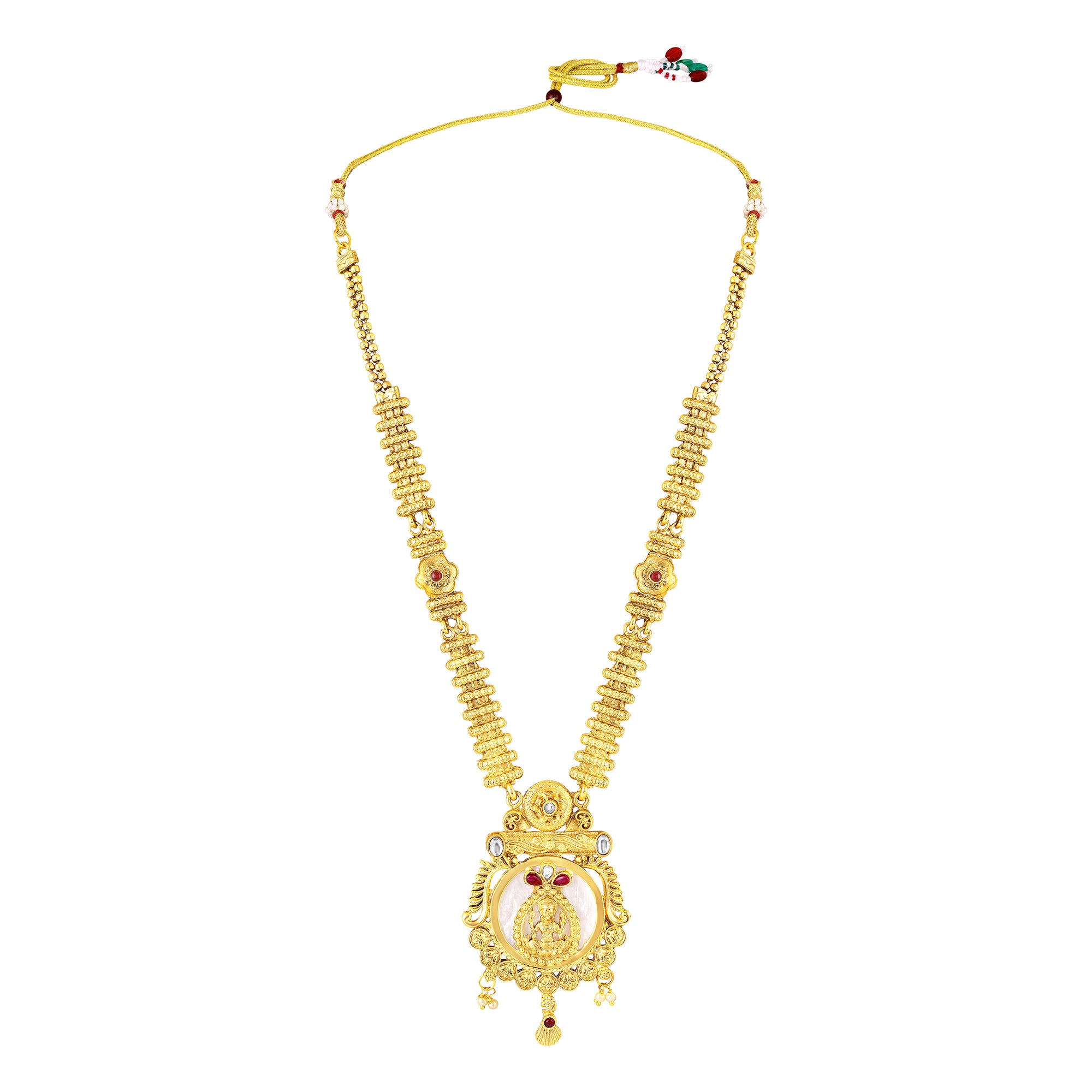 Traditional South Indian Temple Jewelry Necklace Set