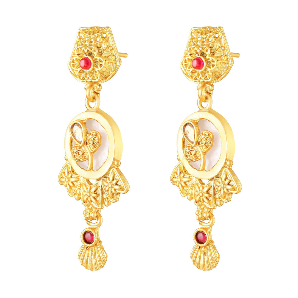 Traditional Temple Kundan Jewellery Set