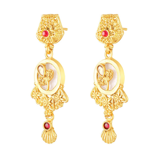 Traditional Temple Kundan Jewellery Set