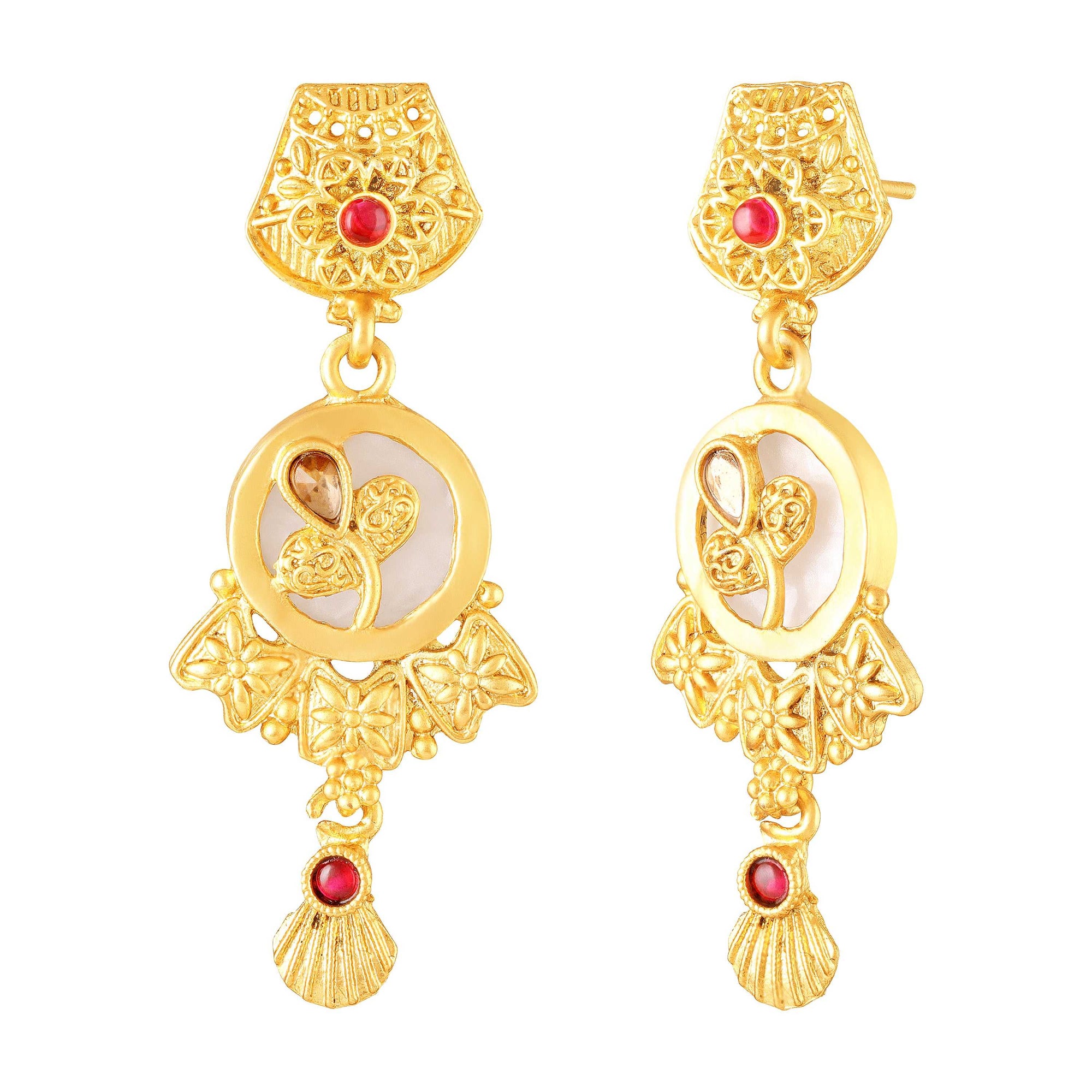 Traditional Temple Kundan Jewellery Set
