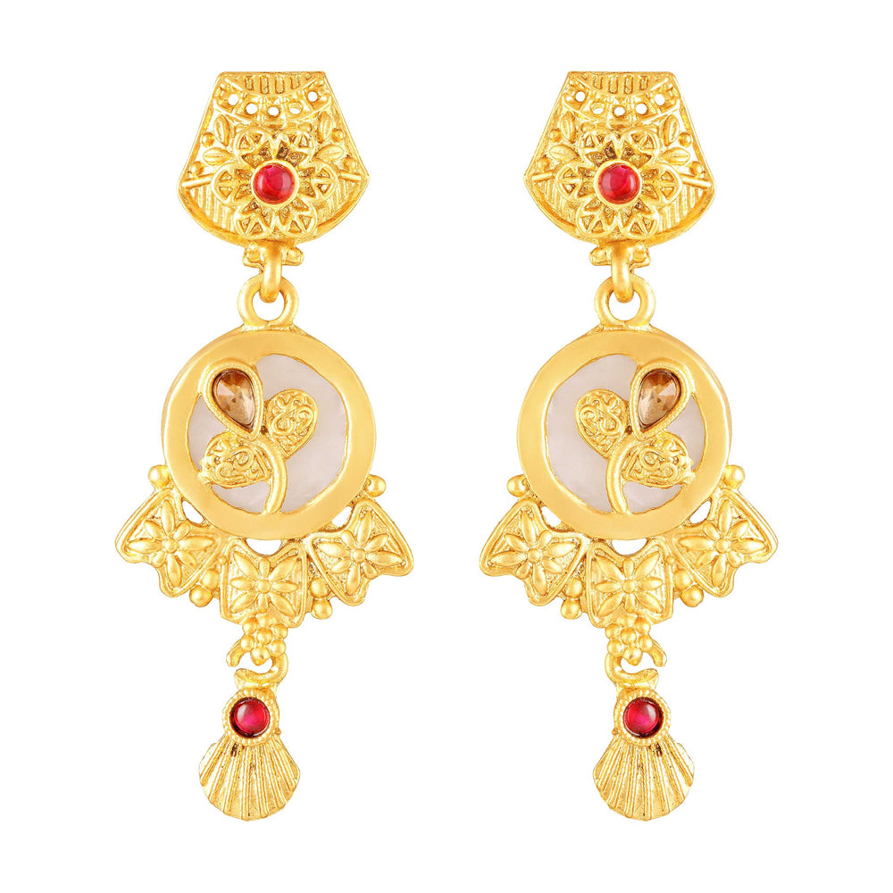 Traditional Temple Kundan Jewellery Set