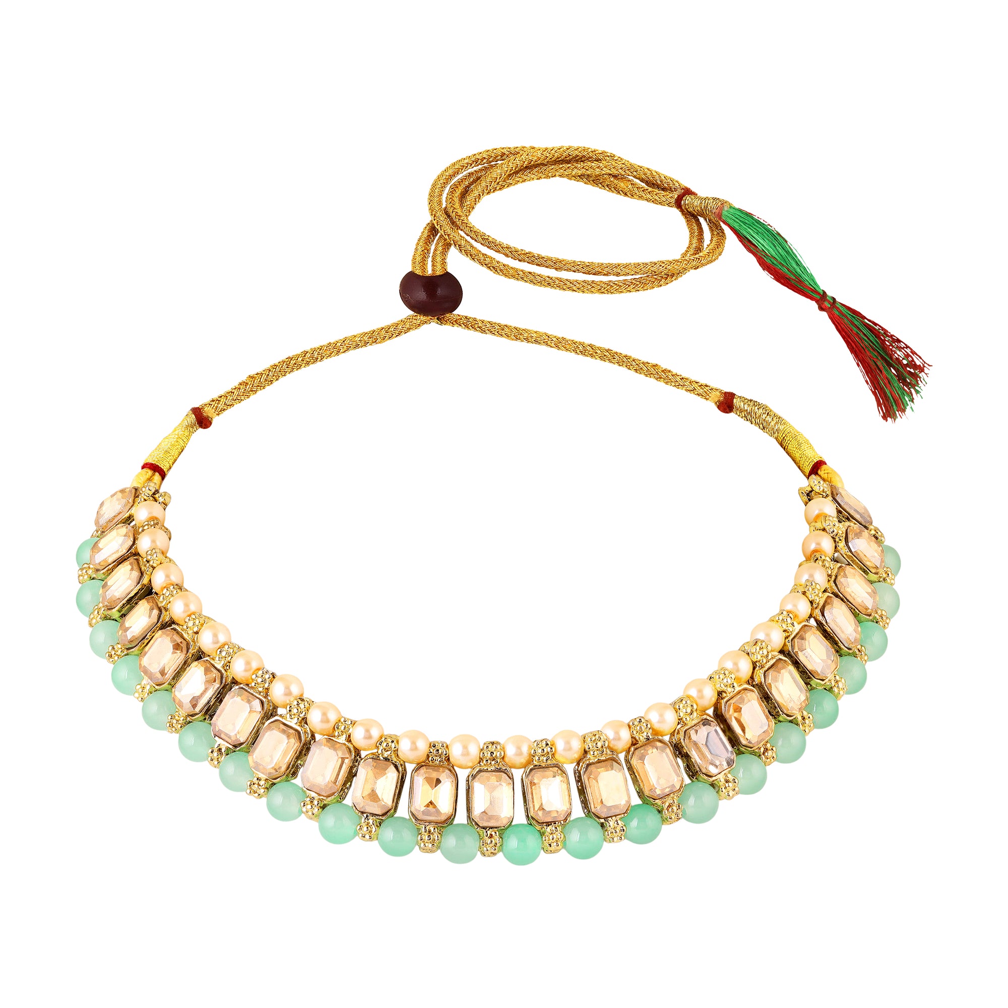 Traditional Kundan choker design necklace set