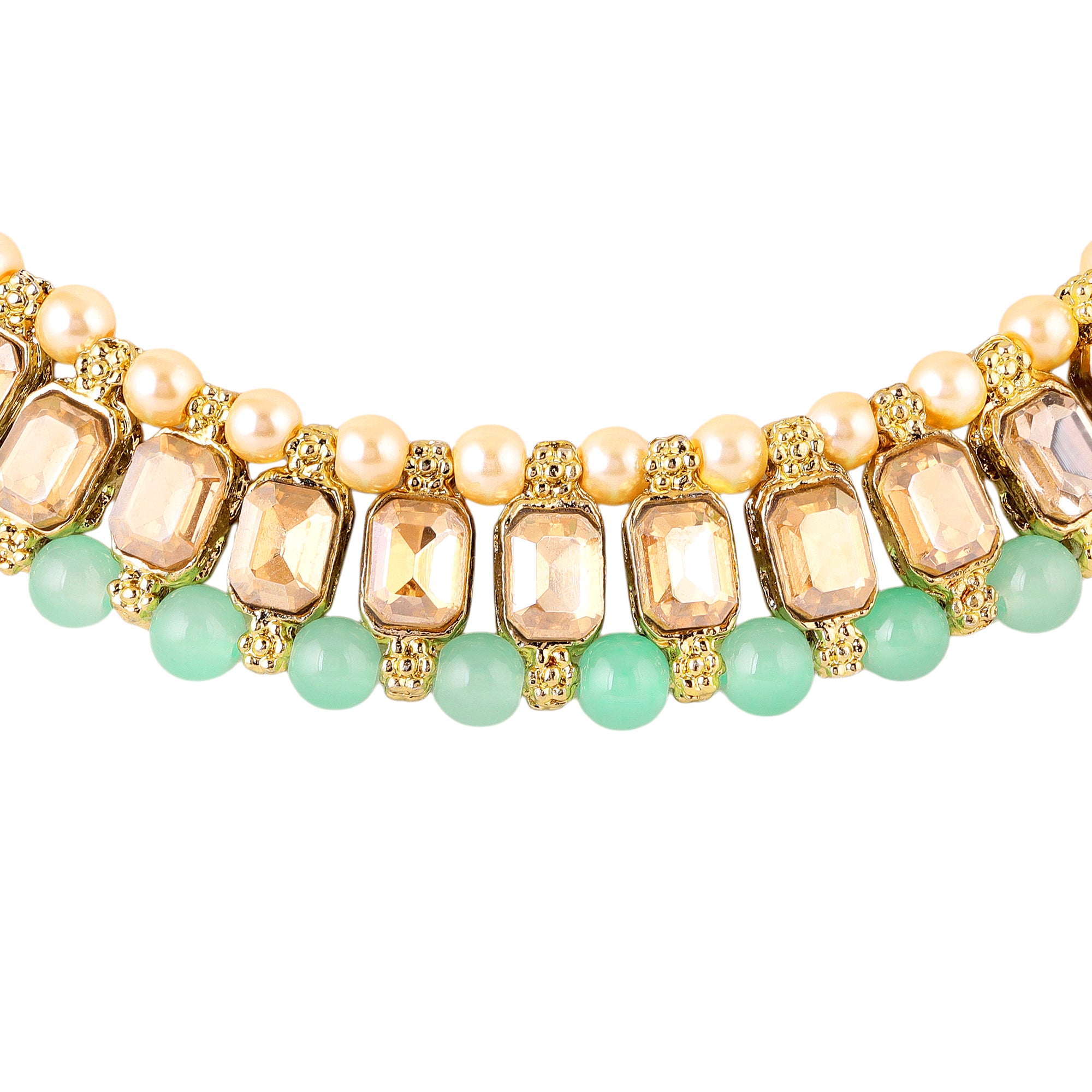 Traditional Kundan choker design necklace set
