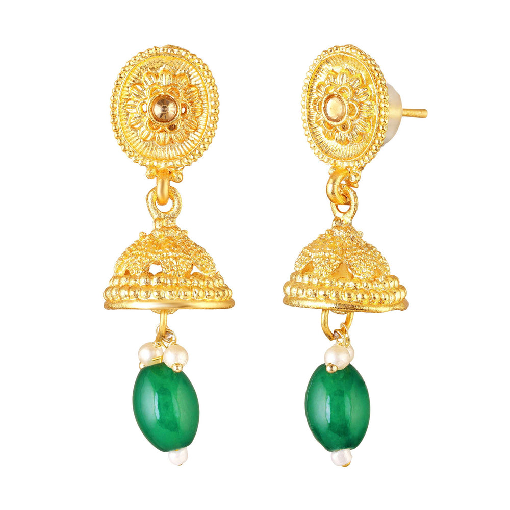 Temple Jewellery Long Haram Necklace Set