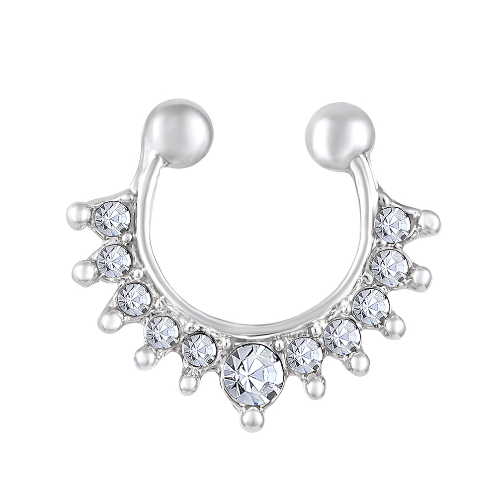 Horseshoe-Shaped Non-Piercing Septum Nose Ring