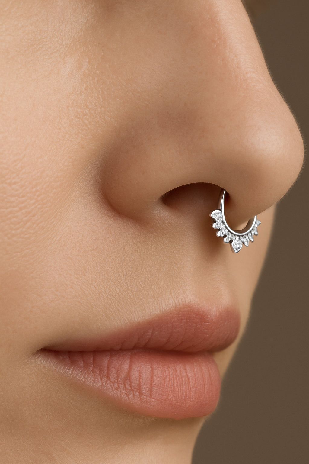 Horseshoe-Shaped Non-Piercing Septum Nose Ring