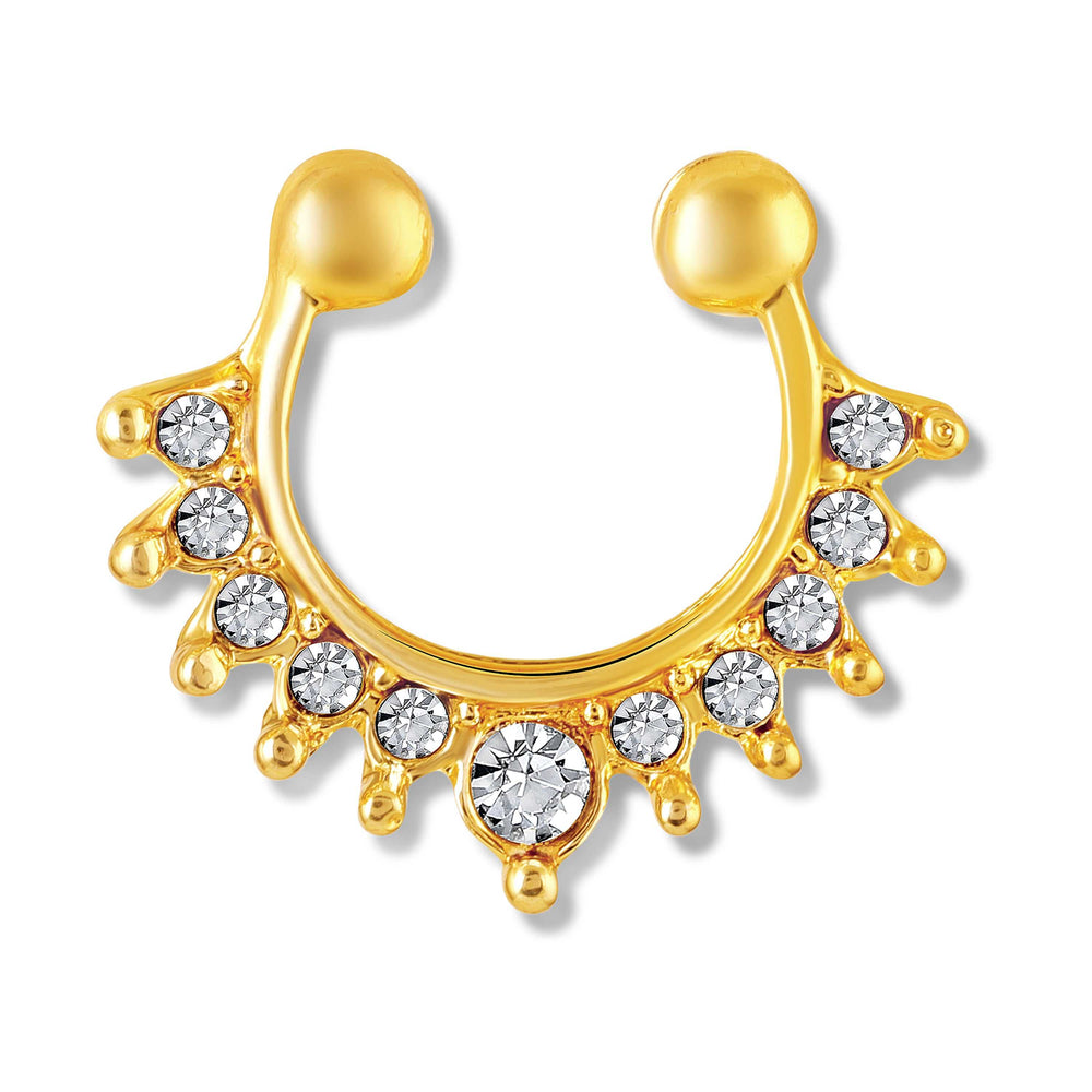 Horseshoe-Shaped Non-Piercing Septum Nose Ring
