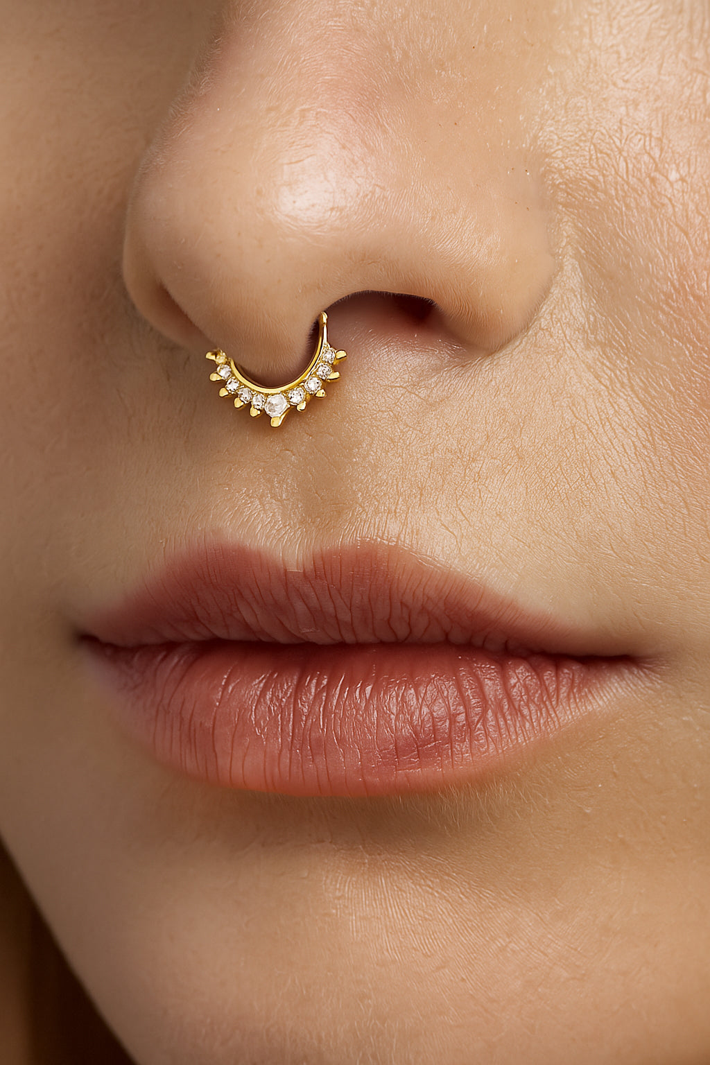 Horseshoe-Shaped Non-Piercing Septum Nose Ring