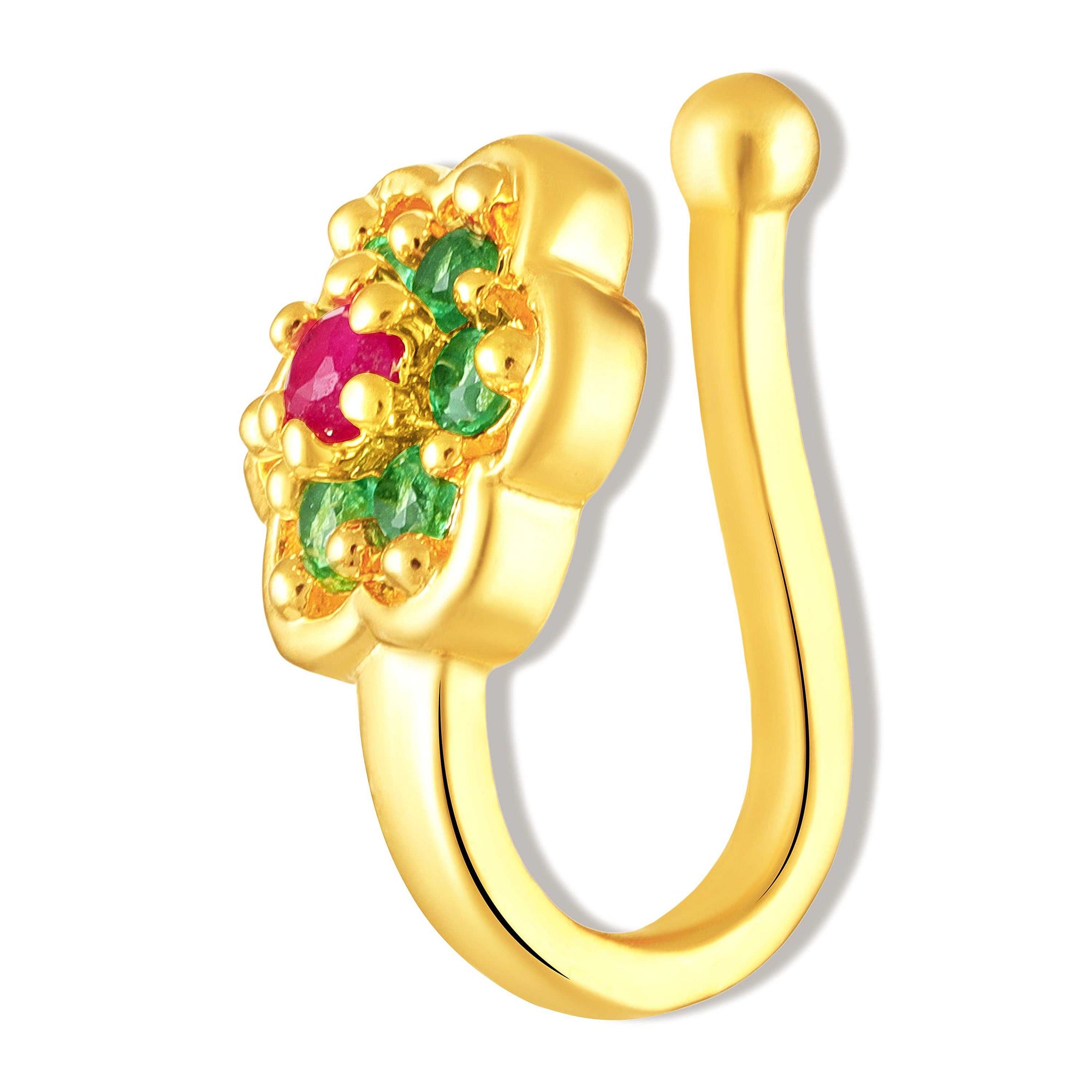 Non-Piercing Floral Adjustable Nose Ring