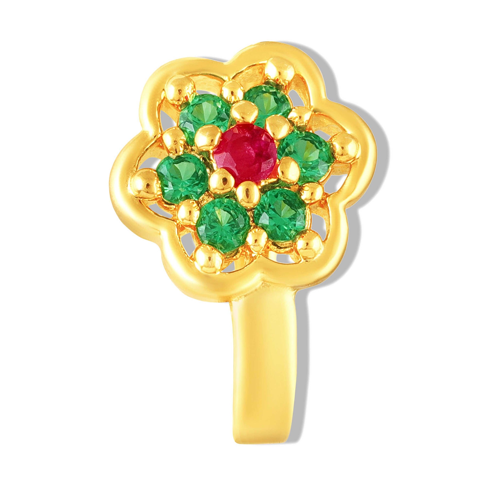 Non-Piercing Floral Adjustable Nose Ring